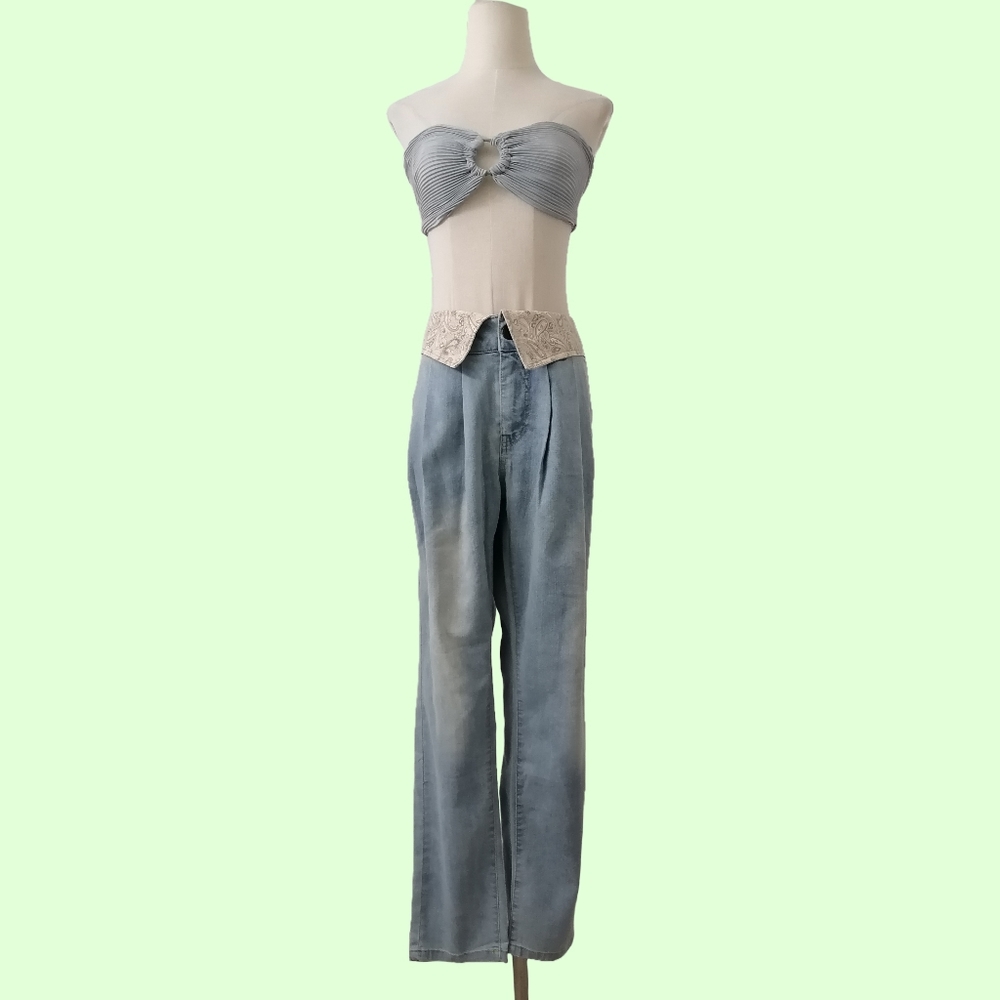 sz: 34", ELF SACK high rise loose jeans